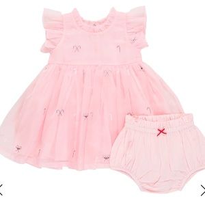 Pink Chicken 18/24 mo Baby Girls Organza Jennifer Dress Set Cotton Candy Cane